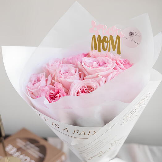 O Hara rose Bouquet "Best MOM"