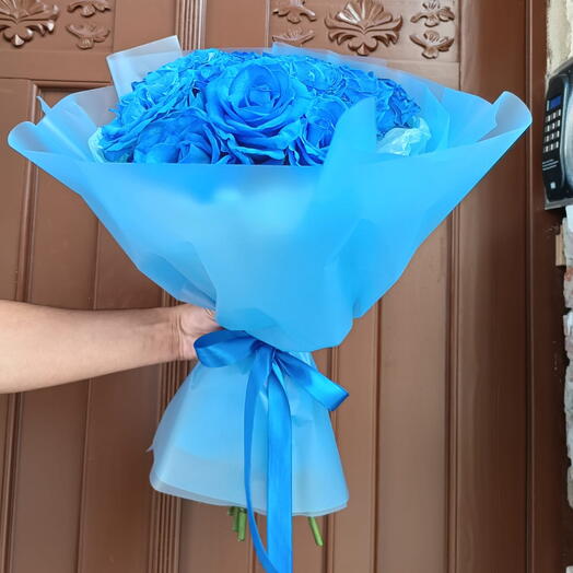 Bouquet de rose bleu
