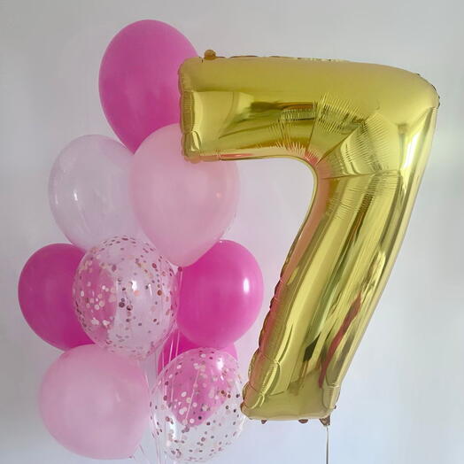 Balloons with a number
