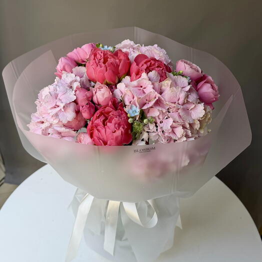 Różowy wiosenny mix L