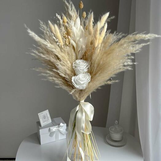 Trockenblumenstrauss "Vanille"
