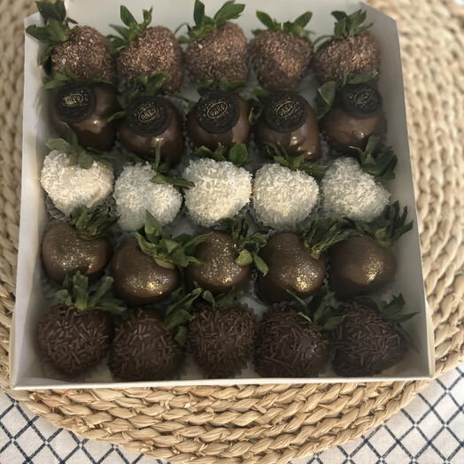 Fresas con chocolate belga