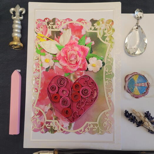 Handmade 3D greeting card