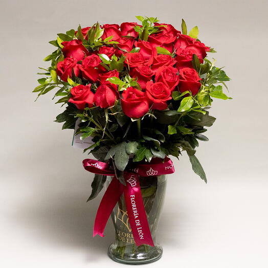 Florero 24 rosas