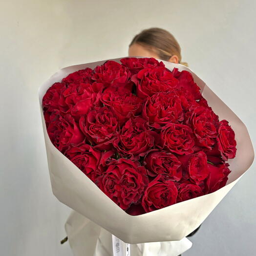 Mono Amour - Premium Red Rose Hearts M-size