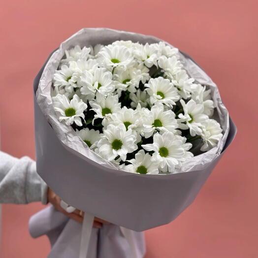 Монобукет из хризантем