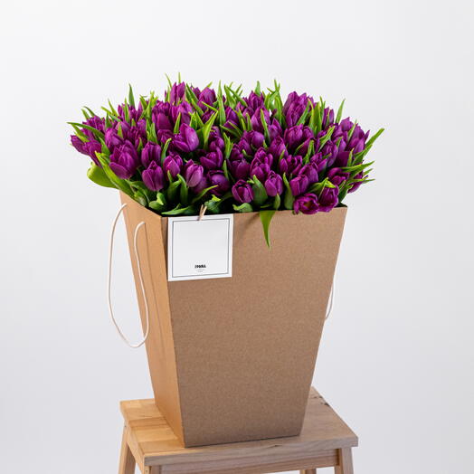 Tulips in bag