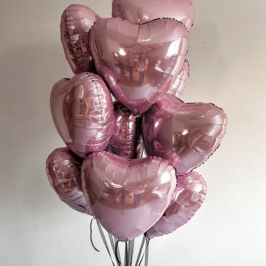 10 foil hearts (colors to choose from)