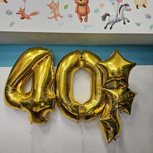 Arany lufikészlet csillaggal