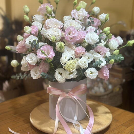 Beautiful flower white box