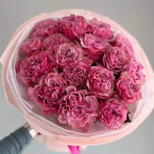 🌹Bouquet of 17 peonies roses