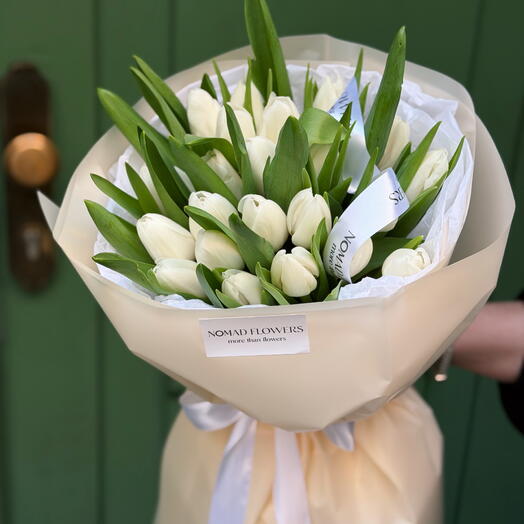 🌷 25 White Tulips