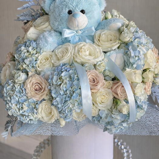 Цветочная коробка Babe boy