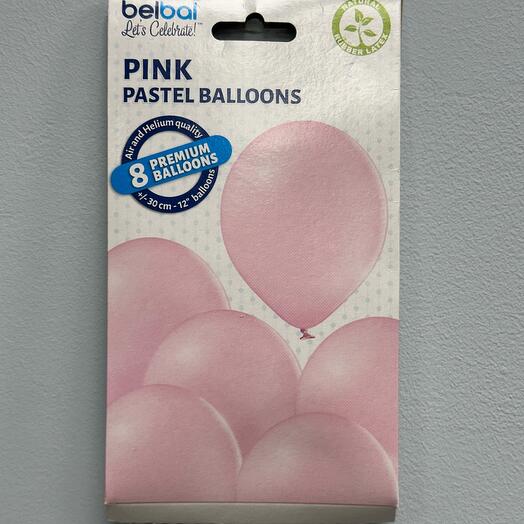 Set of 8 latex balloons
