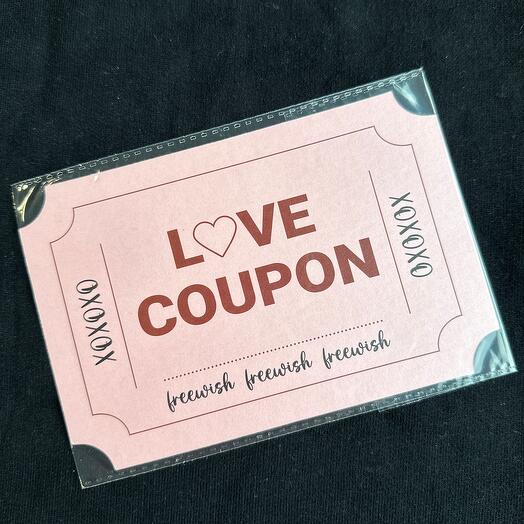 Love coupon card