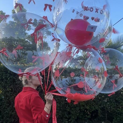 7 Babble Balloons with decoration 24 ench