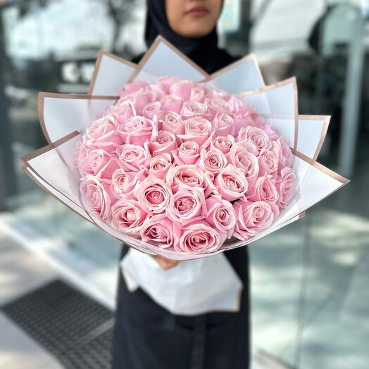 51 sweet pink roses