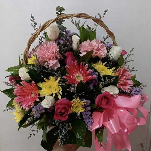 Gaiety Flowers in basket