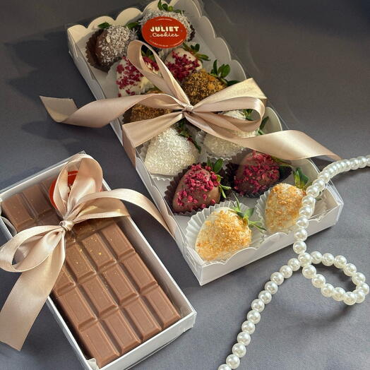 Дубайский шоколад + клубника в шоколаде 🍓