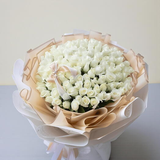 99 white roses