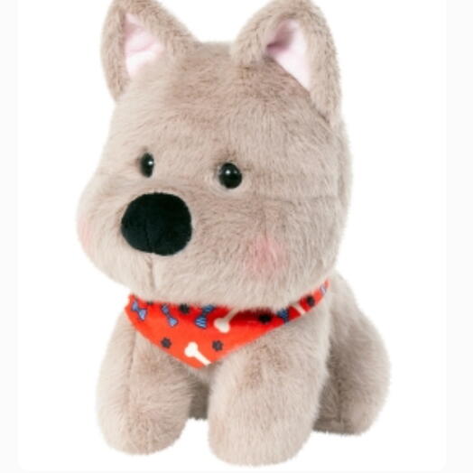 Щенок Lucky серый 23 см