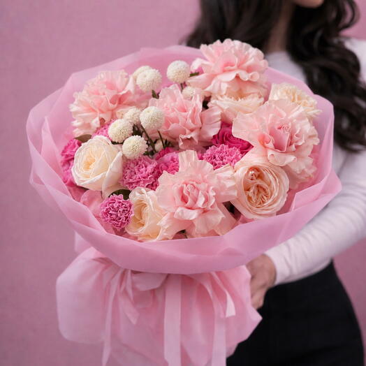 💐Bouquet of mix roses, dianthus and other
