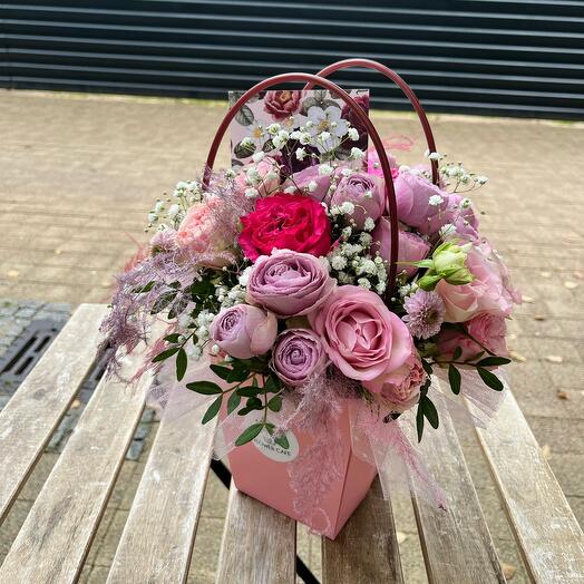 Flower bag in pink