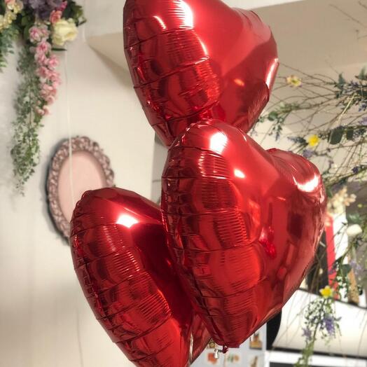 Heart Ballons (3 pcs)