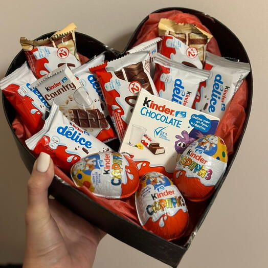 Сердце из kinderov