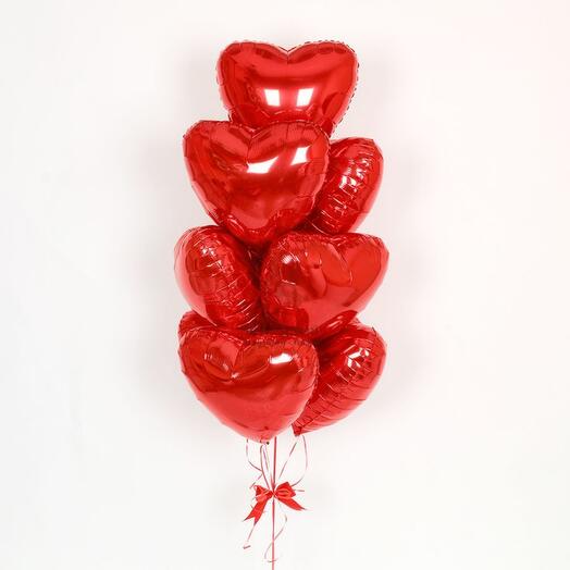 Balloon set "Hearts" 7pcs