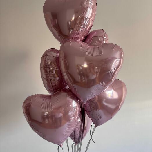 7 foil hearts (colors to choose from)