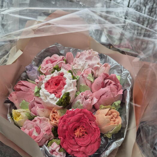 Edible marshmallow bouquet. 15 pcs