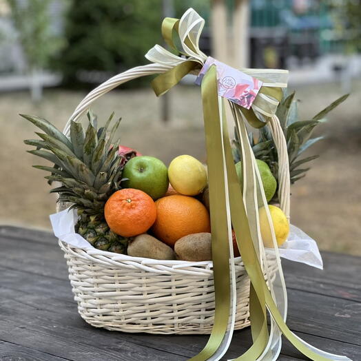 Подарочная корзина с фруктами - 6