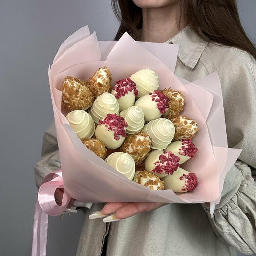 Букет из клубники в шоколаде