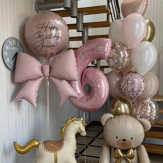 Trendy Set with Horse and Bear