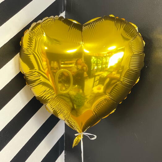 The balloon is golden