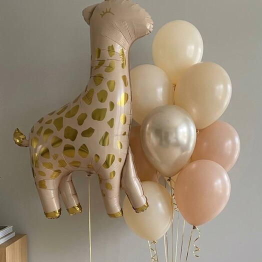 Giraffe balloon set