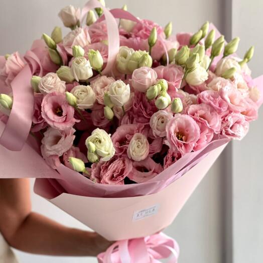 Pink Eustoma, 29 pcs