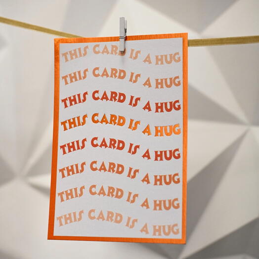 This card is a hug