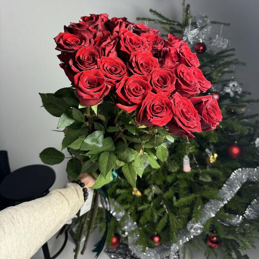 90 cm - 23 Red Rose Ecuador