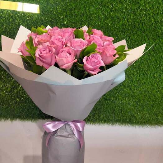 21 pink rose 50cm packaging