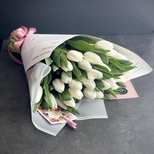 29 White tulips 🤍