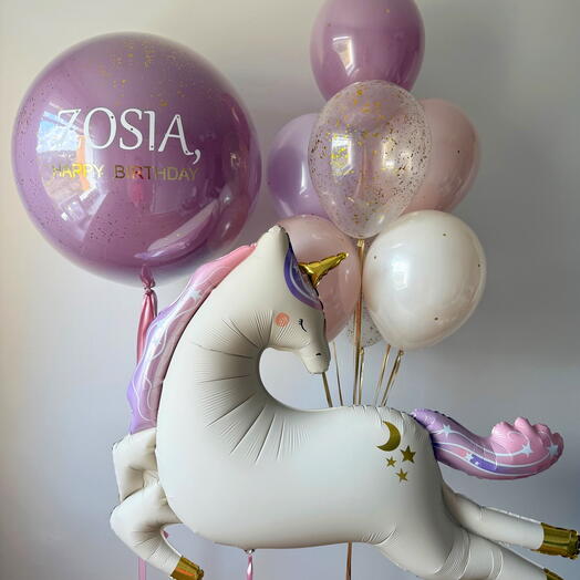 Balony. Zestaw balonowy dla dziewczynki