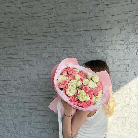 Утренний поцелуй - смесь спрей-роз