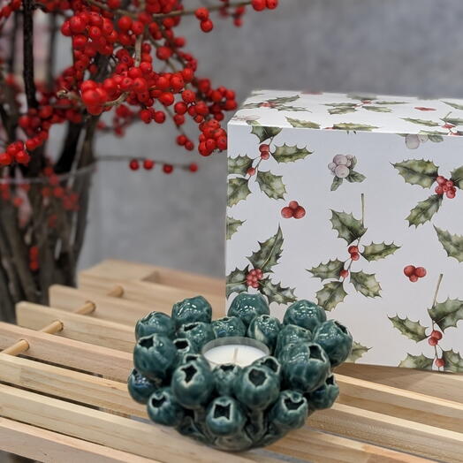 Ceramic tea candel holder