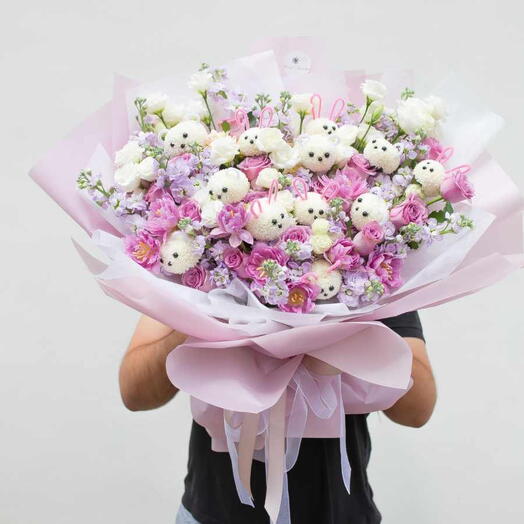 Bunny Bliss Bouquet (size M)