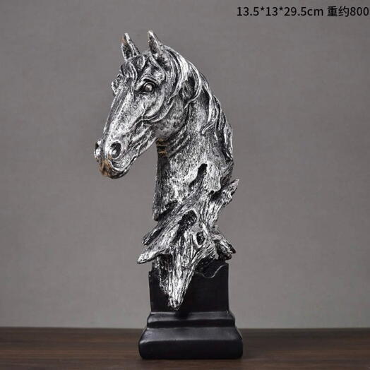 🐎 Silver Stallion Head – Elegant Table, Home, Room Decor 🐎