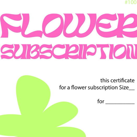 Flower subscription