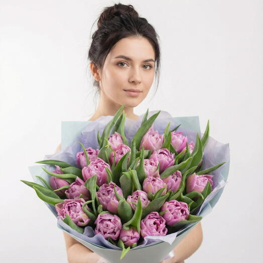 Bukiet „Fioletowe Tulipany