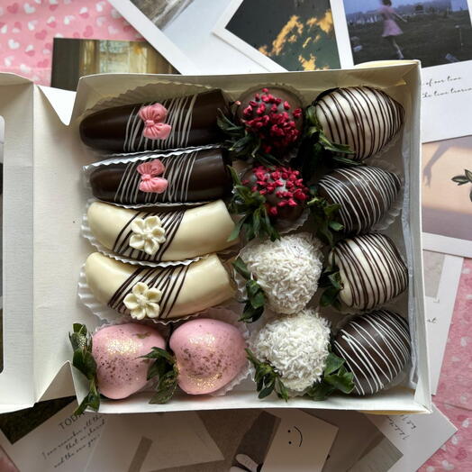 Fresas en chocolate MIXBANANO